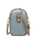 Μικρή γυναικεία τσάντα crossbody με φερμουάρ Μπροστινή τσέπη με κουμπί Αφαιρούμενος ιμάντας από PU δέρμα και πολυεστέρα Διαστάσεις 14 x 19 3
