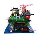 Mikro construção detalhada Taohuatan 145 x 135 x 110 mm Paisagem Chinesa com luz LED Modelo criativo de lago Decoração cultural mini para crianças e adultos 2