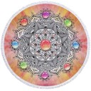 Mikrokuitupyyhe mandala-aiheella 28