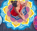 Mikrokuitupyyhe mandala-aiheella 4