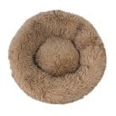 Mikroplyšový pelech pre psov v tvare donutu Ø40 cm Mäkký okrúhly pelech s dlhým chlpom Priedušný a prateľný pelech proti úzkosti 7