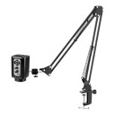 Mikroscoop 3v1 4K 48 MP met vergroting 160x en LED-verlichting in een zwart lichaam met IMX415-sensor, HDMI- en USB-C-uitgang 1