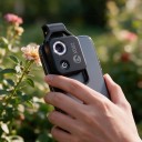 Mikroscop pour mobile 200x Avec filtre CPL intégré Éclairage LED et batterie USB-C Microscope de poche pour iOS et Android 5