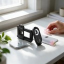 Mikroskooppi mobiilille 150x APEXEL LED- ja UV-valolla Puhelinteline 71–105 mm CPL-suodatin USB-C-akku Musta Yksityiskohtien tutkimiseen 4