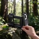 Mikroskop für Mobilgeräte 150x APEXEL mit LED- und UV-Licht Halterung für Telefone 71–105 mm CPL-Filter Batterie USB-C Schwarz Zum Erkunden 5