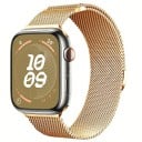 Milanese remme 42 mm 44 mm 45 mm 49 mm til Apple Watch serie 1–9 SE SE2 Ultra Metal magnetisk rem med glidende længdejustering Elegant 5