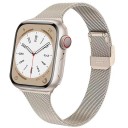 Milanesiske remme 42 mm 44 mm 45 mm 49 mm til Apple Watch serie 1–9 SE SE2 Ultra Metallic rem med spænde til stramning og klik Elegant 10