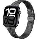 Milánsky remienok 38 mm 40 mm 41 mm pre Apple Watch rady 1–9 SE SE2 Ultra Kovový pásik so sponou na zapínanie Elegantné oceľové 4