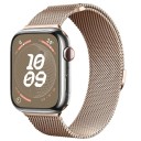 Milánský řemínek 42 mm 44 mm 45 mm 49 mm pro Apple Watch řady 1–9 SE SE2 Ultra Kovový magnetický pásek s plynulým nastavením délky Elegantní ocelové provedení 9