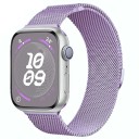 Milánský řemínek 46 mm pro Apple Watch Series 10 a 11 Kovový magnetický pásek s plynulým nastavením délky Elegantní tkané ocelové provedení 4