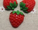 Mini aardbeiendecoratie 10 stuks 2