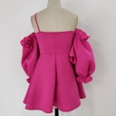 Mini abito di lusso rosa 3