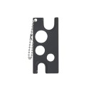 Mini abridor de botellas de acero inoxidable 5,8 x 2,2 x 0,2 cm Quitatapas de pegamentos para pestañas Herramienta abridora 0,8–1,3 cm Ayuda 6