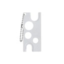 Mini abridor de frascos em aço inoxidável 5,8 x 2,2 x 0,2 cm Removedor de tampas de colas para pestanas Ferramenta de abertura 0,8–1,3 cm 9