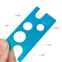 Mini abridor de frascos em aço inoxidável 5,8 x 2,2 x 0,2 cm Removedor de tampas de colas para pestanas Ferramenta de abertura 0,8–1,3 cm 2
