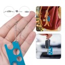 Mini abridor de frascos em aço inoxidável 5,8 x 2,2 x 0,2 cm Removedor de tampas de colas para pestanas Ferramenta de abertura 0,8–1,3 cm 3