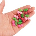 Mini adornos de cerezas 50 uds. 2