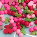 Mini adornos de cerezas 50 uds. 3