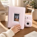 Mini álbum para Fujifilm Instax mini 288 bolsillos 20 x 16 x 3 cm Corte para foto en la cubierta Cierre con goma Elástico para fotografías 12