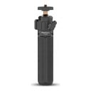 Mini állvány és selfie bot 15–30 cm-es 360°-os gömbfejjel 1/4 hüvelykes menettel 2 kg teherbírással Fekete Akciókamerákhoz és kompakt 1