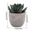 Mini aloe artificială în ghiveci Plantă bonsai falsă Copăcel simulat Decorațiune pentru masă Ornament de birou pentru acasă 2