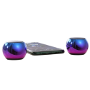 Mini Altoparlante Bluetooth 5.0 M3 Portatile Subwoofer in Acciaio Modalità Esterna Extra Bass Stereo Ricarica USB Suono 3D 300mAh 3