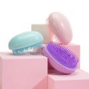 Mini Anti-Static Massage Comb 8.7 x 6.5 cm Egg-Shaped Detangling Brush for Wet and Dry Hair Suitable for All Hair Types 4