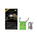 Mini aragaz pliabil pe gaz din titan, 25g, compact, pentru drumeții, 85 x 68,5 mm, geantă inclusă, dimensiuni pliabile 37 x 52 mm 2