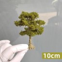 Mini árvore modelo 10 cm árvore decorativa realista para dioramas paisagens em miniatura tronco em arame folhagem detalhada 2