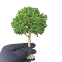 Mini árvore modelo 15 cm Árvore decorativa realista com copa densa tronco de arame mini árvore para diorama paisagem em miniatura 6