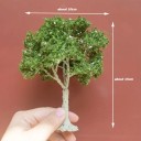Mini árvore modelo 15 cm Árvore decorativa realista com copa densa tronco de arame mini árvore para diorama paisagem em miniatura 3