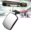 Mini-autoachteruitkijkspiegel 8,5 x 6,4 cm Hoofdsteunveiligheidsspiegel Verstelbare kinderbeveiligingsspiegel voor babyautostoel 2
