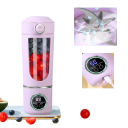 Mini bærbar blender 700ml 15000rpm USB-C strømforsyning 12 knive i rustfrit stål smoothie mixer rejseblender 1500mAh batteri 2