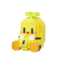 Mini Banana Construction Set 5.2 x 6 x 6.4 cm 333 pcs Micro 3D DIY Building Blocks Delicious Fruit Creative Educational Toy for Children Aged 8 and Above Model 2