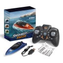 Mini barca RC 11 x 3 x 2,3 cm 5 km/h Doppio motore Luce LED 2,4 GHz Controllo remoto 20 m Batteria al litio 3,7 V 100 mAh Giocattolo acquatico 3