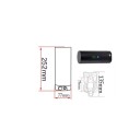 Mini batéria do elektrokola S002 48 V 7 Ah 336 Wh li-ion články čierna fľašková konštrukcia s BMS a LED ukazovateľom pre motory do 500 W 3