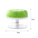 Mini batidora de cocina picadora de alimentos prensa de ajo multifuncional molino de carne cortador de verduras 7x9cm acero inoxidable 4