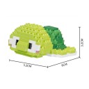 Mini Bausteine Schildkröte 5,2 x 9 x 3,2 cm Ozeanische Welt Partikelblöcke Kreatives Lernspielzeug für Kinder Kompatibles kleines Tiermodell 2