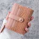 Mini billetera de dama 11 x 8 x 2 cm Motivo de cocodrilo Cierre con broche en la cinta Bolsillo con cremallera Cinta para llaves Varios 17