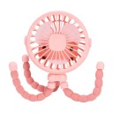 Mini-bladloze ventilator met flexibele houder voor kinderwagen en tafel USB-oplaadbaar opvouwbaar stille werking 9