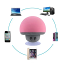 Mini Bluetooth 5.0 Speaker with Suction Cup in the Shape of a Mushroom Waterproof Microphone 3D Sound Mobile Holder Handsfree Calling USB Charging 6