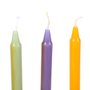 Mini bougies sans parfum 12 pcs 16 x 1,2 cm bougies en cire en forme de bâtonnet plusieurs couleurs pour éclairage d'urgence décoration et utilisation 3