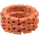 Mini briques 1:16 50 pcs Réelles briques de construction rectangulaires Kit de modélisme pour murs factices Dioramas maisons paysages sable créatif 3