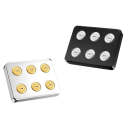 Mini bruserhoved 360° roterende Firkantet højtryks vandbesparende bruser Vandregn 11×8,5×5,7 cm 7