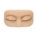 Mini cabeça de treino 79 x 46 mm em PVC macio Cabeça de treino para extensão de pestanas com tampas removíveis Modelo cosmético prático 2