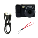 Mini câmara 1080p com ecrã 0,96" Tamanho 40 x 27 x 27 mm Peso 20 g Correia Cabo USB Bateria 180mAh Câmara compacta e portátil 4