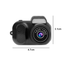 Mini Camera with 0.96" Display 1080p 30fps Video 3760x2128p Photo 200mAh Battery 100 Minutes USB Strap Keyring Micro SD Not Included 4