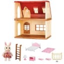 Mini casă western cu două etaje pentru animale Set de construcție din plastic cu accesorii Set creativ pentru copii Lume mini decorativă din vestul 1