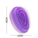 Mini cepillo de masaje antiestático 8,7 x 6,5 cm Cepillo desenredante en forma de huevo para cabello húmedo y seco Para todos los tipos 6