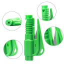 Mini ciocan de siguranță de salvare 7,5x3,5 cm Breloc pentru spargerea sticlei de urgență și tăierea centurii de siguranță Ciocan de evacuare a mașinii din plastic 3